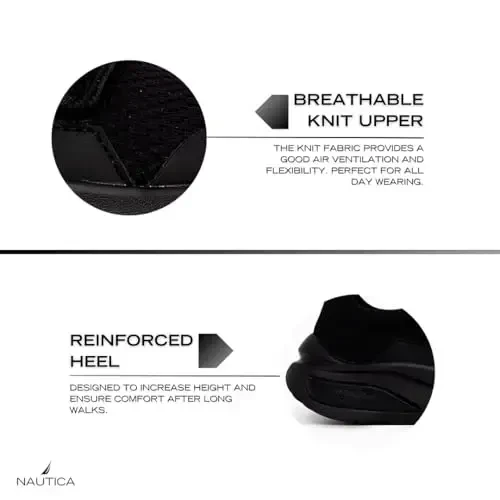 Nautica Kids Athletic Slip-On Sneakers - Comfortable Bungee Running Shoes for Boys and Girls - Stylish and Supportive Footwear for Active Kids (Big Kid/Little Kid/Toddler) - 6