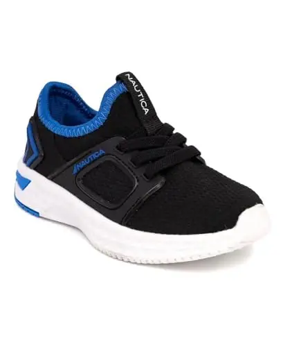 Nautica Kids Athletic Slip-On Sneakers - Comfortable Bungee Running Shoes for Boys and Girls - Stylish and Supportive Footwear for Active Kids (Big Kid/Little Kid/Toddler) - NAUTICA
