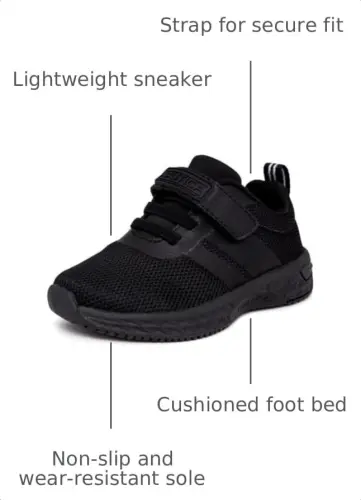 Nautica Kids Fashion Sneaker Athletic Running Shoe with One Strap |Boys - Girls|(Toddler/Little Kid) 