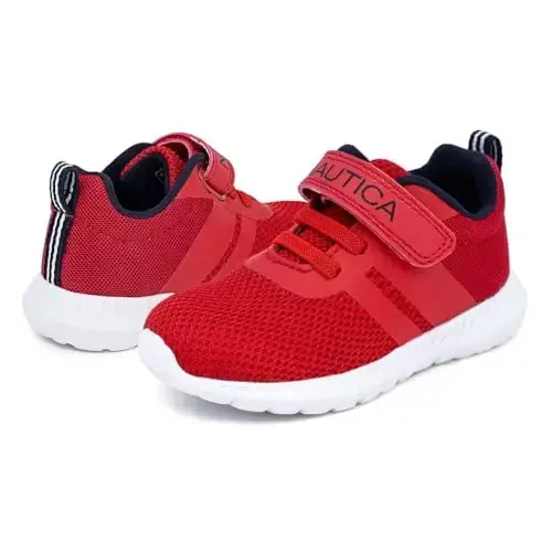 Nautica Kids Fashion Sneaker Athletic Running Shoe with One Strap |Boys - Girls|(Toddler/Little Kid) - 6