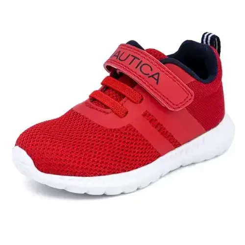 Nautica Kids Fashion Sneaker Athletic Running Shoe with One Strap |Boys - Girls|(Toddler/Little Kid) - NAUTICA