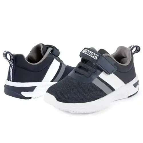 Nautica Kids Fashion Sneaker Athletic Running Shoe with One Strap |Boys - Girls|(Toddler/Little Kid) - 6