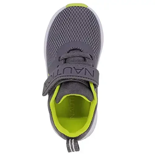 Nautica Kids Fashion Sneaker Athletic Running Shoe with One Strap |Boys - Girls|(Toddler/Little Kid) - 4
