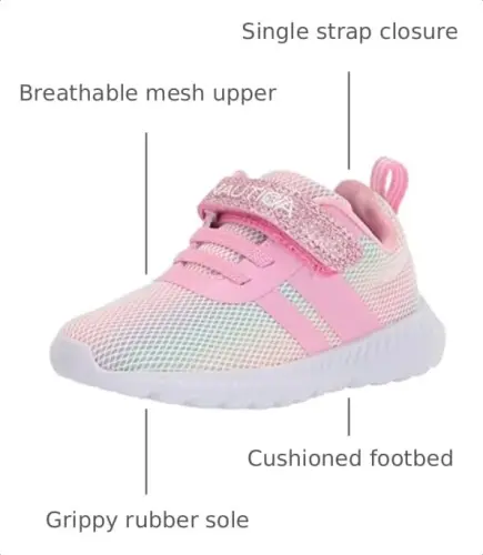 Nautica Kids Fashion Sneaker Athletic Running Shoe with One Strap |Boys - Girls|(Toddler/Little Kid) 