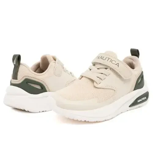 Nautica Kids Fashion Sneaker Athletic Running Shoe with One Strap |Boys - Girls|(Toddler/Little Kid) - 6