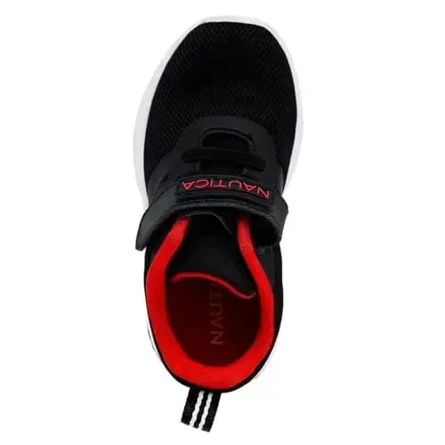 Nautica Kids Fashion Sneaker Athletic Running Shoe with One Strap |Boys - Girls|(Toddler/Little Kid) - 4