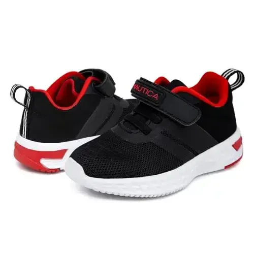 Nautica Kids Fashion Sneaker Athletic Running Shoe with One Strap |Boys - Girls|(Toddler/Little Kid) - 6
