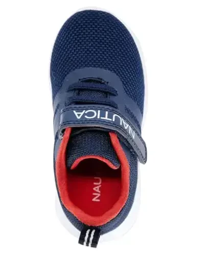 Nautica Kids Fashion Sneaker Athletic Running Shoe with One Strap |Boys - Girls|(Toddler/Little Kid) - 4