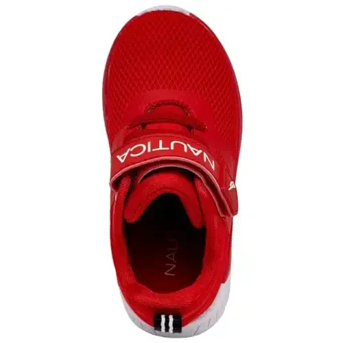 Nautica Kids Fashion Sneaker Athletic Running Shoe with One Strap |Boys - Girls|(Toddler/Little Kid) - 4