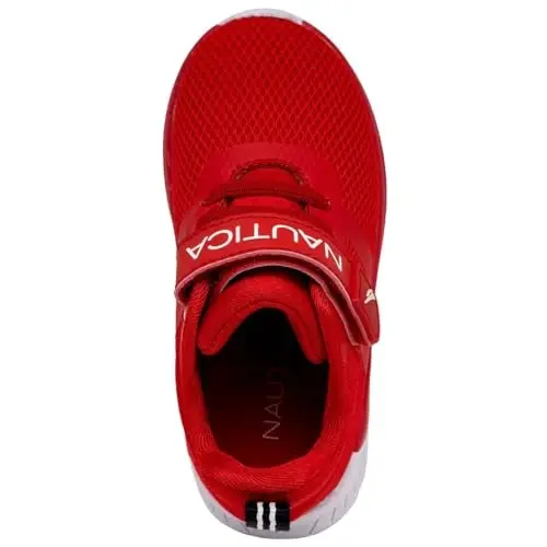 Nautica Kids Fashion Sneaker Athletic Running Shoe with One Strap |Boys - Girls|(Toddler/Little Kid) - 4