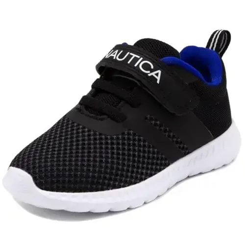 Nautica Kids Fashion Sneaker Athletic Running Shoe with One Strap |Boys - Girls|(Toddler/Little Kid) 