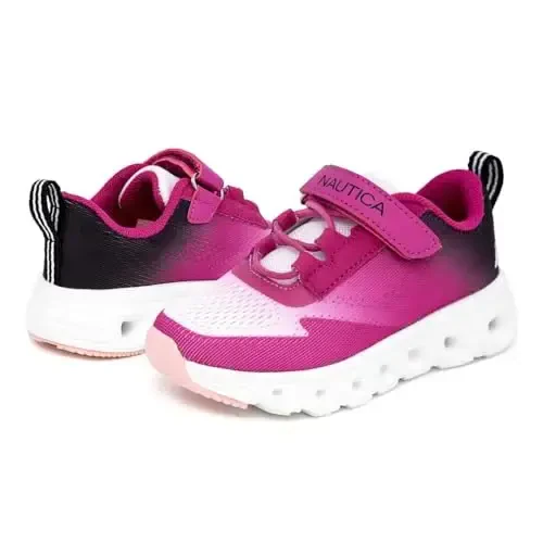 Nautica Kids Fashion Sneaker Athletic Running Shoe with One Strap |Boys - Girls|(Toddler/Little Kid) - 6