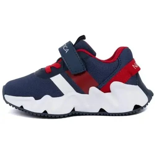Nautica Kids Fashion Sneaker Athletic Running Shoe with One Strap |Boys - Girls|(Toddler/Little Kid) - 2