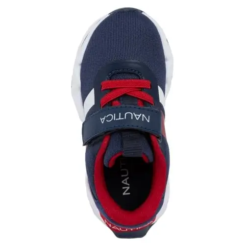 Nautica Kids Fashion Sneaker Athletic Running Shoe with One Strap |Boys - Girls|(Toddler/Little Kid) - 4