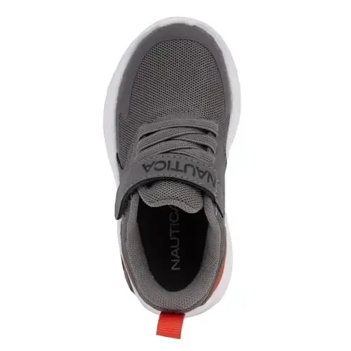 Nautica Kids Fashion Sneaker Athletic Running Shoe with One Strap |Boys - Girls|(Toddler/Little Kid) - 4