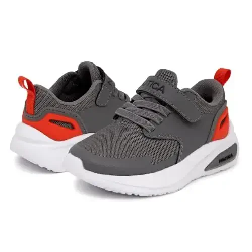 Nautica Kids Fashion Sneaker Athletic Running Shoe with One Strap |Boys - Girls|(Toddler/Little Kid) - 6