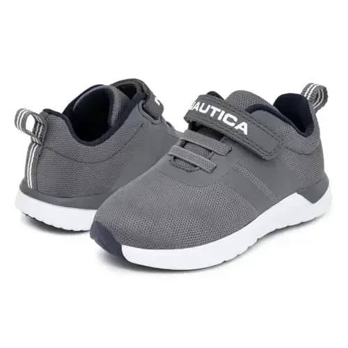 Nautica Kids Fashion Sneaker Athletic Running Shoe with One Strap |Boys - Girls|(Toddler/Little Kid) - 6