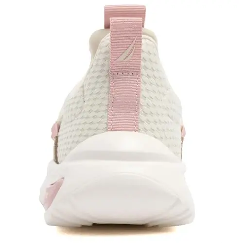 Nautica Girls Athletic Slip-On Sneakers, Comfortable Bungee Running Shoes, Stylish Tennis Footwear for Active Kids, Big Kid, Little Kid, Toddler - 5