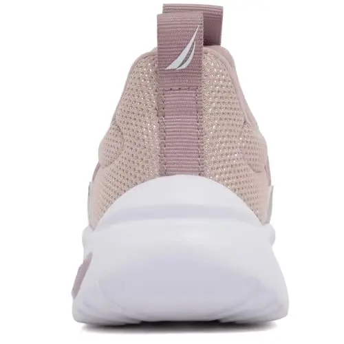 Nautica Girls Athletic Slip-On Sneakers, Comfortable Bungee Running Shoes, Stylish Tennis Footwear for Active Kids, Big Kid, Little Kid, Toddler - 3