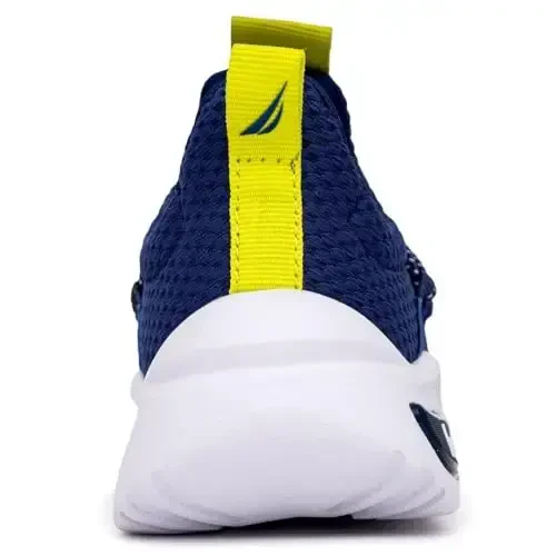 Nautica Kids Athletic Slip-On Krossovkalari - O'g'il va qizlar uchun qulay Bungee yugurish poyafzallari - Faol bolalar uchun zamonaviy va qulay poyafzal (Katta bola/Kichik bola/Yangi o'rgangan bola) - 3