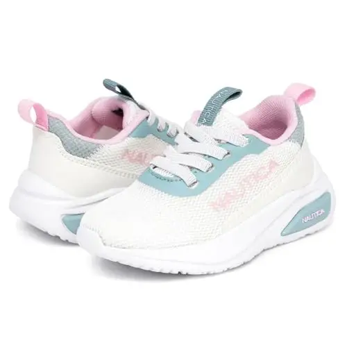 Nautica Kids Athletic Slip-On Sneakers - Comfortable Bungee Running Shoes for Boys and Girls - Stylish and Supportive Footwear for Active Kids (Big Kid/Little Kid/Toddler) - 12