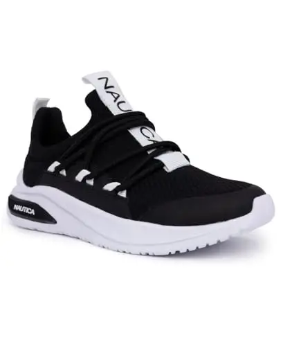 Nautica Kids Athletic Slip-On Sneakers - Comfortable Bungee Running Shoes for Boys and Girls - Stylish and Supportive Footwear for Active Kids (Big Kid/Little Kid/Toddler) - 7