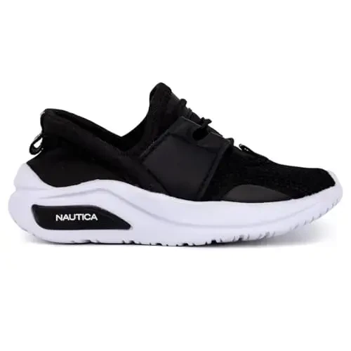 Nautica Kids Athletic Slip-On Sneakers - Comfortable Bungee Running Shoes for Boys and Girls - Stylish and Supportive Footwear for Active Kids (Big Kid/Little Kid/Toddler) - 2