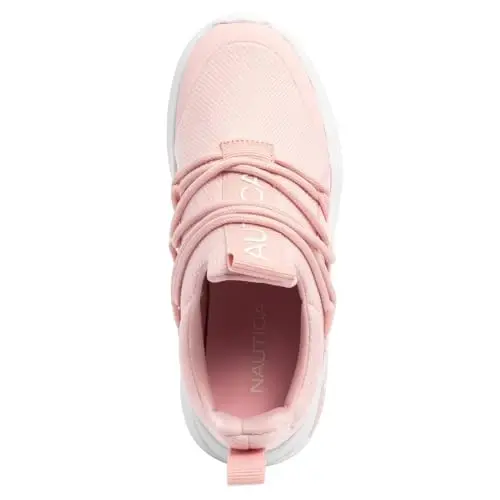 Nautica Kids Athletic Slip-On Sneakers - Comfortable Bungee Running Shoes for Boys and Girls - Stylish and Supportive Footwear for Active Kids (Big Kid/Little Kid/Toddler) - 4