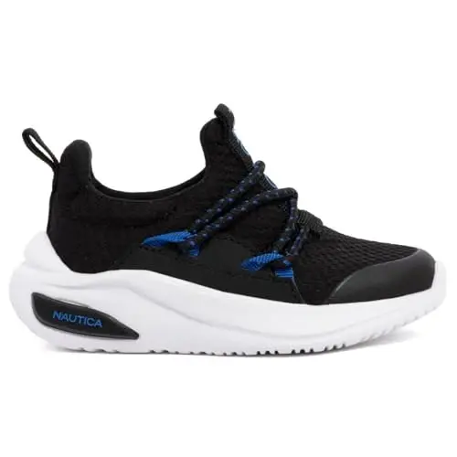 Nautica Kids Athletic Slip-On Sneakers - Comfortable Bungee Running Shoes for Boys and Girls - Stylish and Supportive Footwear for Active Kids (Big Kid/Little Kid/Toddler) - 2