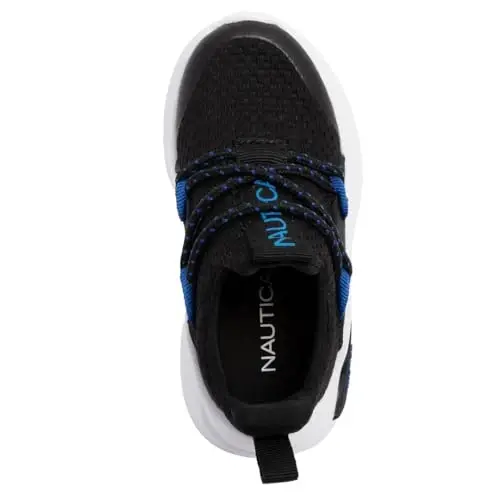 Nautica Kids Athletic Slip-On Sneakers - Comfortable Bungee Running Shoes for Boys and Girls - Stylish and Supportive Footwear for Active Kids (Big Kid/Little Kid/Toddler) - 4