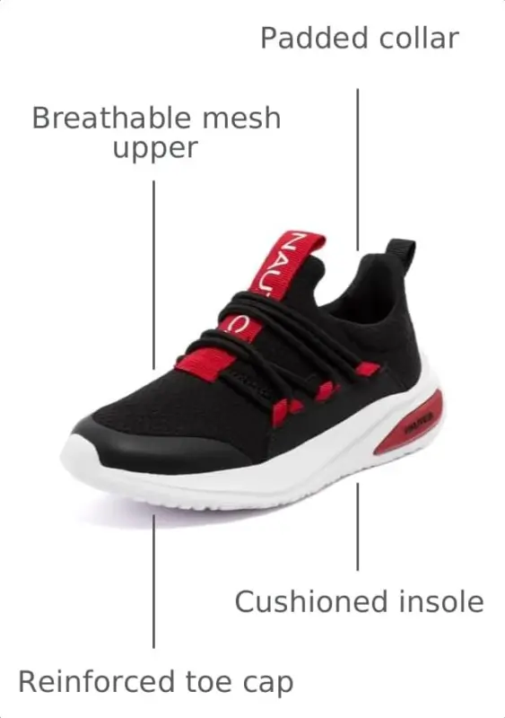 Nautica Kids Athletic Slip-On Sneakers - Comfortable Bungee Running Shoes for Boys and Girls - Stylish and Supportive Footwear for Active Kids (Big Kid/Little Kid/Toddler) - 3