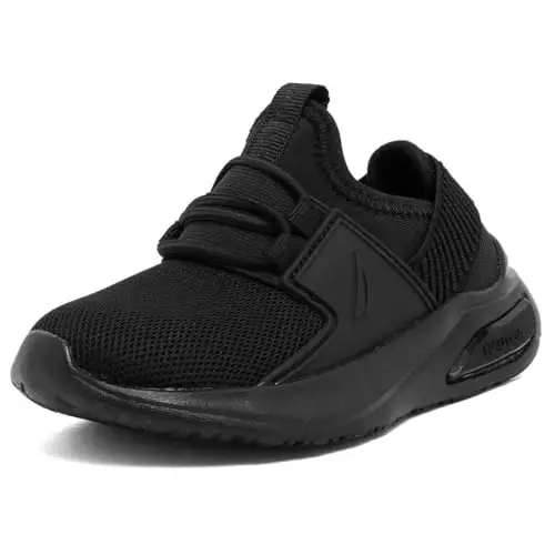 Nautica Kids Athletic Slip-On Sneakers - Comfortable Bungee Running Shoes for Boys and Girls - Stylish and Supportive Footwear for Active Kids (Big Kid/Little Kid/Toddler) 