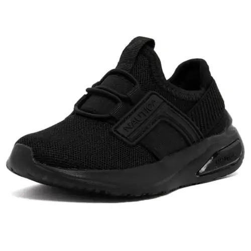 Nautica Kids Athletic Slip-On Sneakers - Comfortable Bungee Running Shoes for Boys and Girls - Stylish and Supportive Footwear for Active Kids (Big Kid/Little Kid/Toddler) - 1