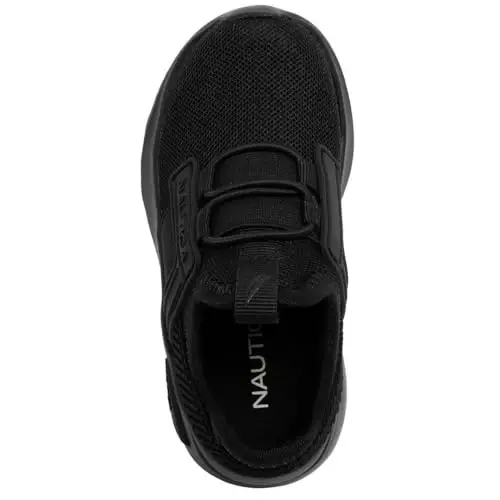 Nautica Kids Athletic Slip-On Sneakers - Comfortable Bungee Running Shoes for Boys and Girls - Stylish and Supportive Footwear for Active Kids (Big Kid/Little Kid/Toddler) - 4