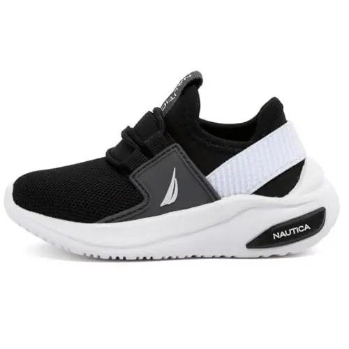 Nautica Kids Athletic Slip-On Sneakers - Comfortable Bungee Running Shoes for Boys and Girls - Stylish and Supportive Footwear for Active Kids (Big Kid/Little Kid/Toddler) - NAUTICA (1)