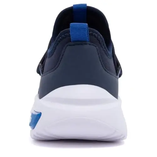 Nautica Kids Athletic Slip-On Sneakers - Comfortable Bungee Running Shoes for Boys and Girls - Stylish and Supportive Footwear for Active Kids (Big Kid/Little Kid/Toddler) - 4