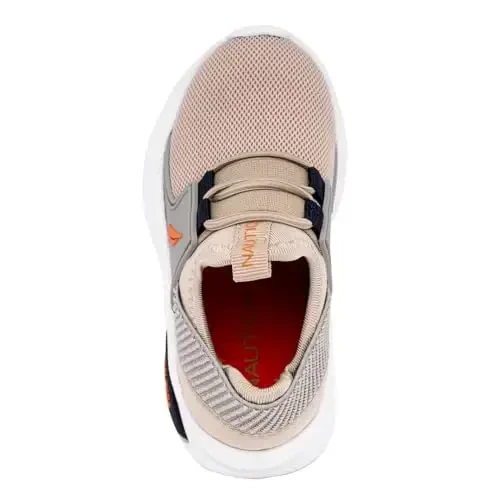 Nautica Kids Athletic Slip-On Sneakers - O'g'il va qizlar uchun qulay bungee yugurish poyabzallari - Faol bolalar uchun zamonaviy va qo'llab-quvvatlovchi poyabzal (Katta bola / Kichik bola / Yosh bola) - 4