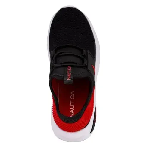 Nautica Kids Athletic Slip-On Sneakers - O'g'il va qizlar uchun qulay Bungee yugurish poyabzallari - Faol bolalar uchun zamonaviy va qo'llab-quvvatlovchi poyabzal (Katta bola/Kichik bola/Bolalar) - 4