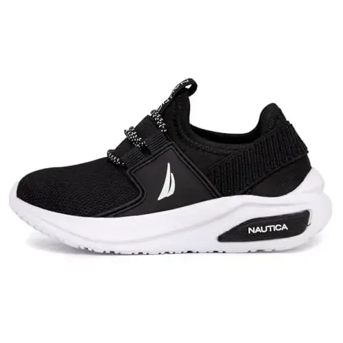 Nautica Kids Athletic Slip-On Sneakers - O'g'il va qizlar uchun qulay Bungee yugurish poyabzallari - Faol bolalar uchun zamonaviy va qo'llab-quvvatlovchi poyabzal (Katta bola/Kichik bola/O'spirin) - 2