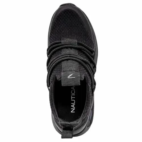 Nautica Kids Athletic Slip-On Sneakers - O'g'il va qizlar uchun qulay bungee yugurish poyabzallari - Faol bolalar uchun zamonaviy va qo'llab-quvvatlovchi poyabzal (Katta bola/Kichik bola/O'spirin) - 4