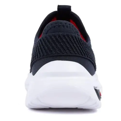 Nautica Kids Athletic Slip-On Sneakers - O'g'il va qizlar uchun qulay Bungee yugurish poyabzallari - Faol bolalar uchun zamonaviy va qo'llab-quvvatlovchi poyabzal (Katta bola/Kichik bola/Yaqinda yuradigan bola) - 3