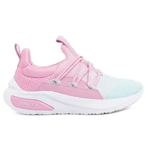 Nautica Kids Athletic Slip-On Sneakers - O'g'il va qizlar uchun qulay Bungee yugurish poyabzallari - Faol bolalar uchun zamonaviy va qo'llab-quvvatlovchi poyabzal (Katta bola/Kichik bola/Yosh bola) - 2