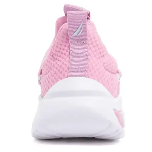 Nautica Kids Athletic Slip-On Sneakers - O'g'il va qizlar uchun qulay Bungee yugurish poyabzallari - Faol bolalar uchun zamonaviy va qo'llab-quvvatlovchi poyabzal (Katta bola/Kichik bola/Yosh bola) - 3