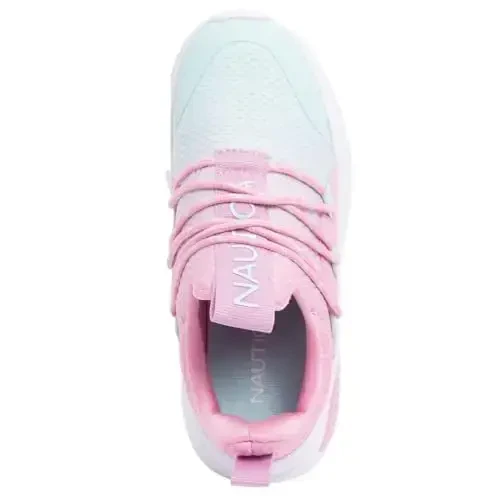 Nautica Kids Athletic Slip-On Sneakers - O'g'il va qizlar uchun qulay Bungee yugurish poyabzallari - Faol bolalar uchun zamonaviy va qo'llab-quvvatlovchi poyabzal (Katta bola/Kichik bola/Yosh bola) - 4
