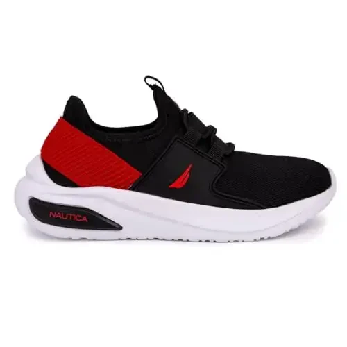 Nautica Kids Athletic Slip-On Sneakers - O'g'il va qizlar uchun qulay bungee yugurish poyabzallari - Faol bolalar uchun zamonaviy va qo'llab-quvvatlovchi poyabzal (Katta bola/Kichik bola/Yosh bola) - 2