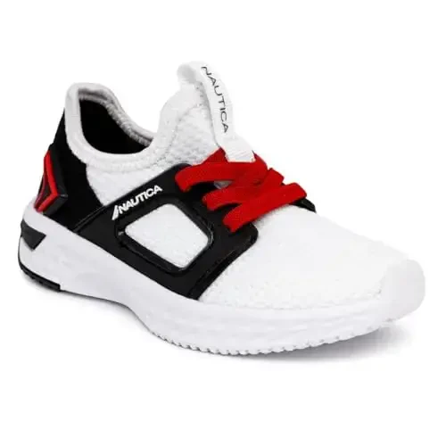 Nautica Kids Athletic Slip-On Sneakers - O'g'il va qizlar uchun qulay Bungee yugurish poyafzallari - Faol bolalar uchun zamonaviy va qo'llab-quvvatlovchi poyafzal (Katta bola/Kichik bola/Yosh bola) 