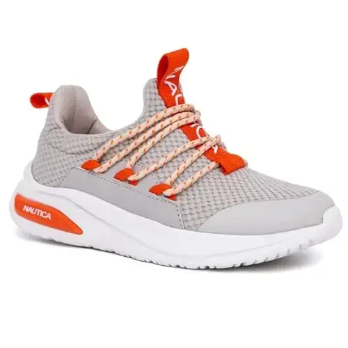 Nautica Kids Athletic Slip-On Sneakers - O'g'il va qizlar uchun qulay bungee yugurish poyafzallari - Faol bolalar uchun zamonaviy va qo'llab-quvvatlovchi poyafzal (Katta bola/Kichik bola/Yumshoq) 