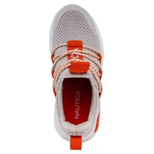 Nautica Kids Athletic Slip-On Sneakers - O'g'il va qizlar uchun qulay bungee yugurish poyafzallari - Faol bolalar uchun zamonaviy va qo'llab-quvvatlovchi poyafzal (Katta bola/Kichik bola/Yumshoq) - 4