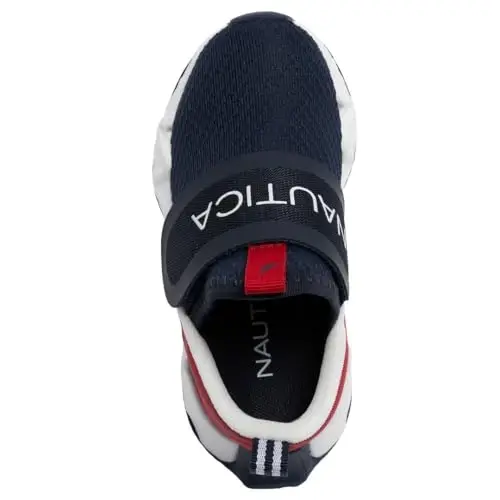 Nautica Kids Fashion Sneaker Athletic Running Shoe with Easy Strap for Boys and Girls Toddler and Little Kid - 5