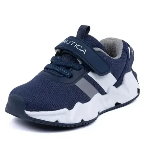 Nautica Kids Fashion Sneaker Athletic Running Shoe with One Strap |Boys - Girls|(Toddler/Little Kid) - NAUTICA